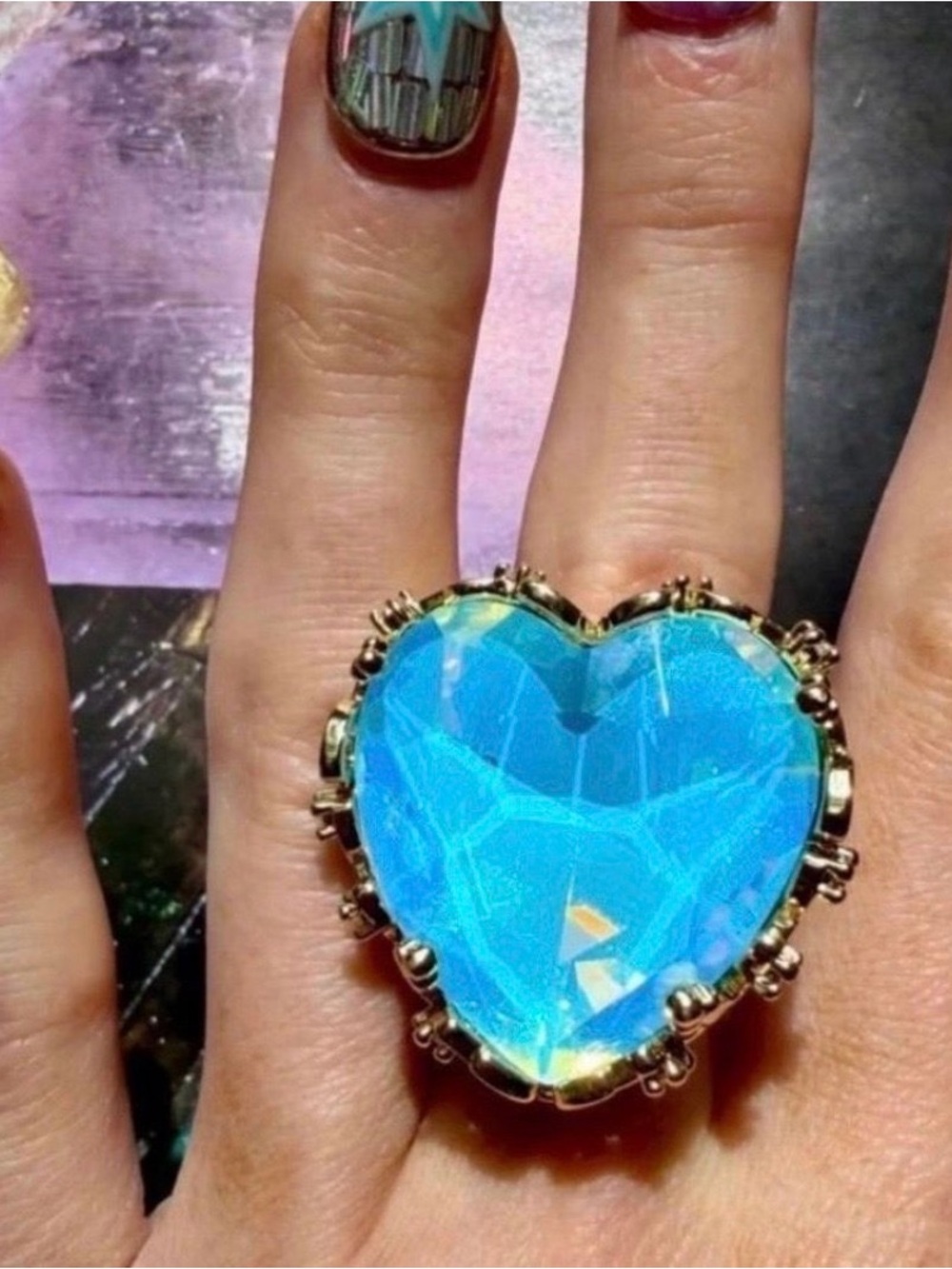 Feed Me Gems Blue Opal Aphrodite Ring Sold Out $75.39